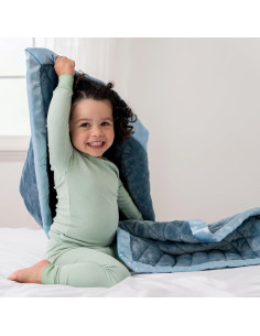 Manta Pesada Dreamland Baby 1.8kg Azul Océano 91x122cm 2