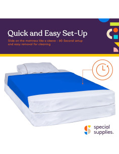 Sábana Sensorial Individual Suministros Especiales Azul - Transpirable y Ajustable 2