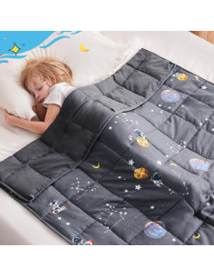 Manta con peso Anfie 91x122 cm 2.27 kg Gris Cielo 2