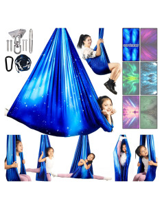 Columpio Sensorial Terapéutico Yatoco 150x150cm Azul Estrella
