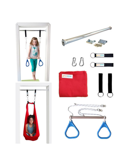 Columpio Sensorial de Puerta DreamGYM - Kit con Barra y Anillos