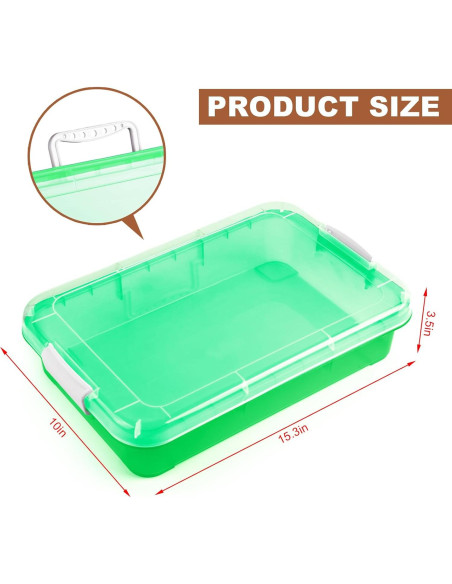 Bandeja de Juego Sensory Bin Madzee 38.1 cm con Tapa Verde