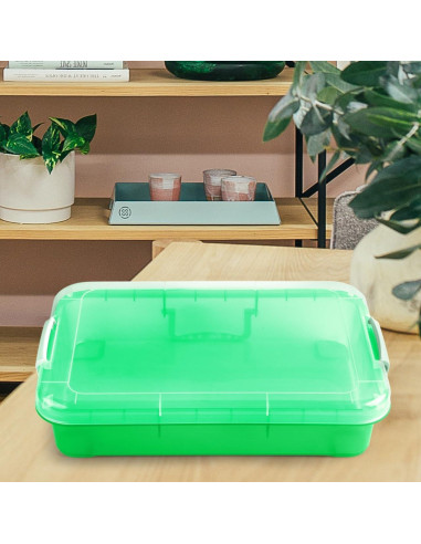 Bandeja de Juego Sensory Bin Madzee 38.1 cm con Tapa Verde