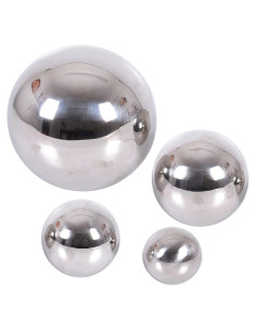 Set de 4 Bolas Reflectantes Sensoriales TickiT - Acero Inoxidable - 6.1 a 15 cm