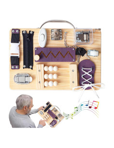 Tablero Ocupacional para Adultos NZNDB - Actividades Sensoriales 10 en 1