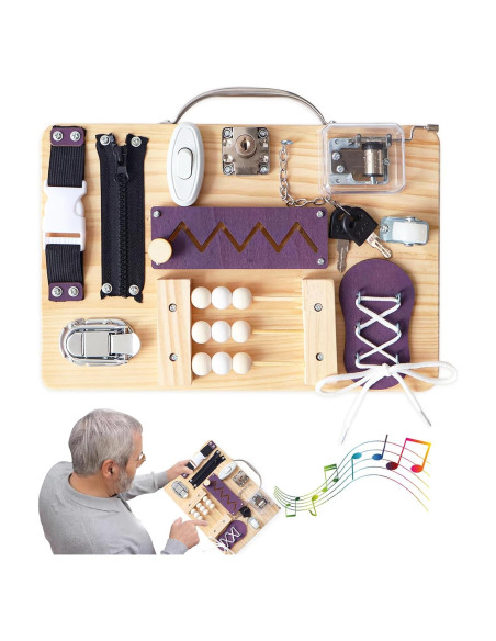 Tablero Ocupacional para Adultos NZNDB - Actividades Sensoriales 10 en 1 Tablero Ocupacional para Adultos NZNDB - Actividades Sensoriales 10 en 1