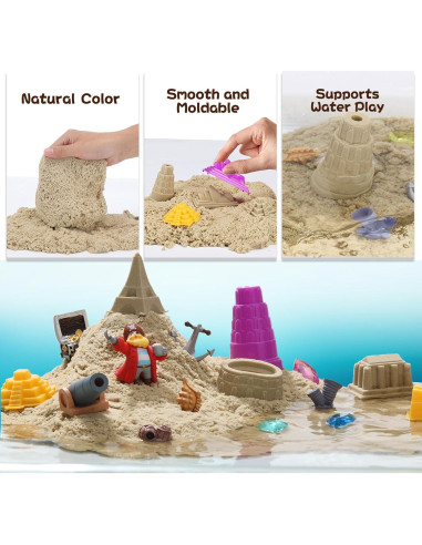 Arena Acuática Moldeable Chico Land 1.05kg No Tóxica 4+