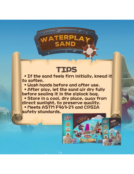 Arena Acuática Moldeable Chico Land 1.05kg No Tóxica 4+