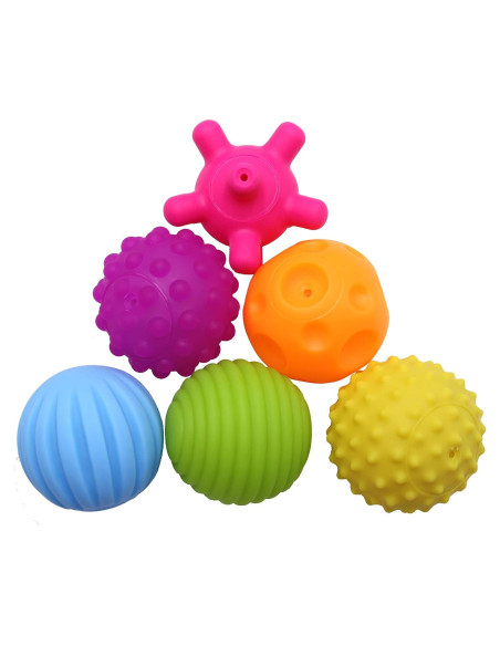 Paquete de 6 Pelotas Sensoriales FIVOENDAR para Bebés