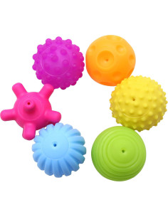 Paquete de 6 Pelotas Sensoriales FIVOENDAR para Bebés 2