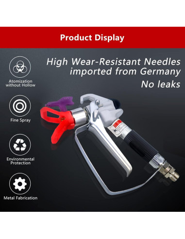 Pistola de Pulverización Sin Aire ZHUITU S-06 3600 PSI