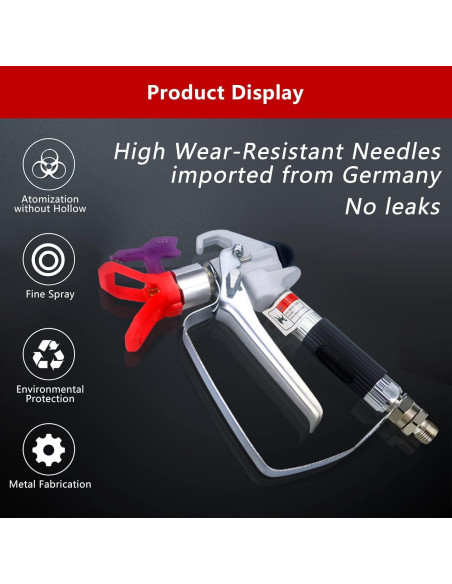 Pistola de Pulverización Sin Aire ZHUITU S-06 3600 PSI