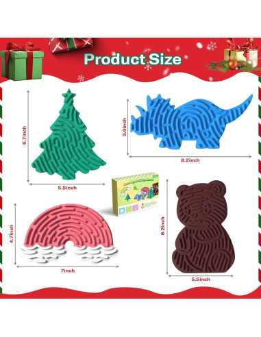 Tablero Sensorial KVRG 4 Piezas para Niños 3+ Años