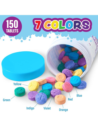 Tabletas Efervescentes para Baño Tub Works 150 Unidades No Tóxicas