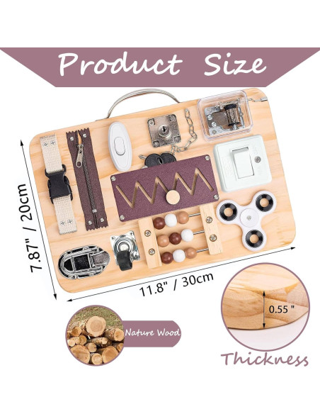 Tablero Ocupacional ZERIFAM para Demencia y Alzheimer 30x20cm