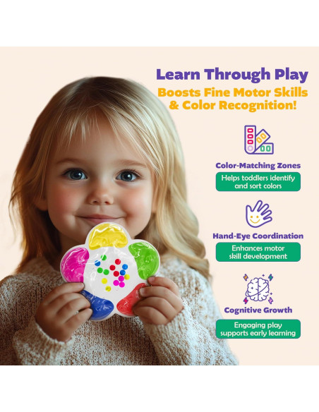 Paquete de 4 Juguetes Sensoriales de Clasificación de Color - Early Explorer Toys