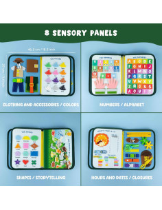 Tablero Ocupado Montessori Bonnyco para Niños 1-3 Años 2