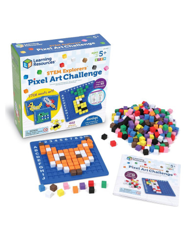 Desafío de Arte Pixel Learning Resources - Juguete STEM 402 Piezas