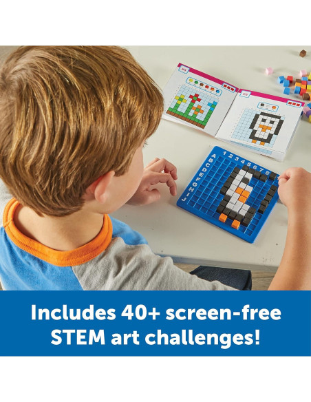 Desafío de Arte Pixel Learning Resources - Juguete STEM 402 Piezas