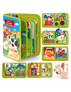 Libro Ocupado Hahaland para Niños 1-3 Años - Juguete Educativo