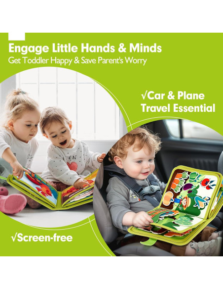 Libro Ocupado Hahaland para Niños 1-3 Años - Juguete Educativo Libro Ocupado Hahaland para Niños 1-3 Años - Juguete Educativo