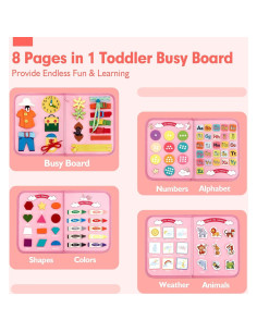 Tablero Ocupado Hahaland para Niños 3-5 Años - Juguete Educativo 2