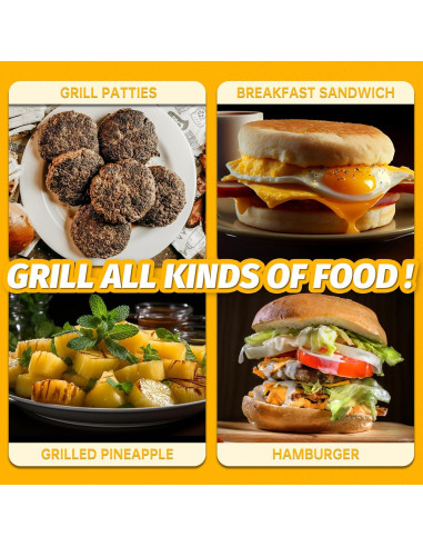 Hacedor de Grill Mini Doble FineMade 750W Acero Inoxidable