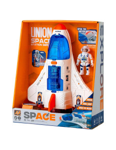 Juguete Transbordador Espacial Wbzle con Astronauta y Sonido