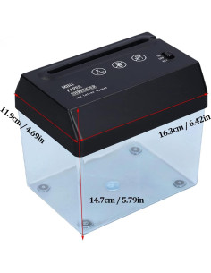 Mini Trituradora de Papel Manual A6 CYTGOUPER USB Portátil 2
