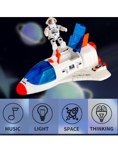 Juguete Transbordador Espacial Wbzle con Astronauta y Sonido 2