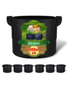 Bolsas de Cultivo Gardzen 30 Galones Paquete de 6 Tela