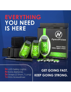 Luces de Seguridad LED Apace Vision Beaconbright - Paquete de 2 2