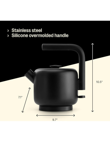 Hervidor Eléctrico Fellow Clyde 1.5L Acero Inoxidable Negro Mate