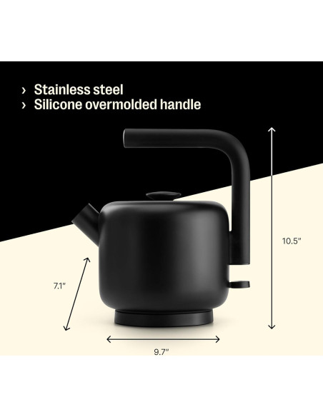 Hervidor Eléctrico Fellow Clyde 1.5L Acero Inoxidable Negro Mate
