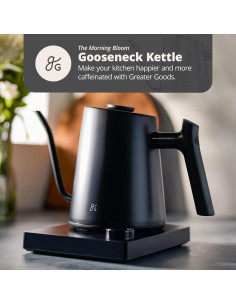 Hervidor eléctrico Greater Goods GK0449 1200W 1L acero inoxidable 2