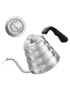 Tetera de Válvula WENEGG 1.2L con Termómetro Acero Inoxidable