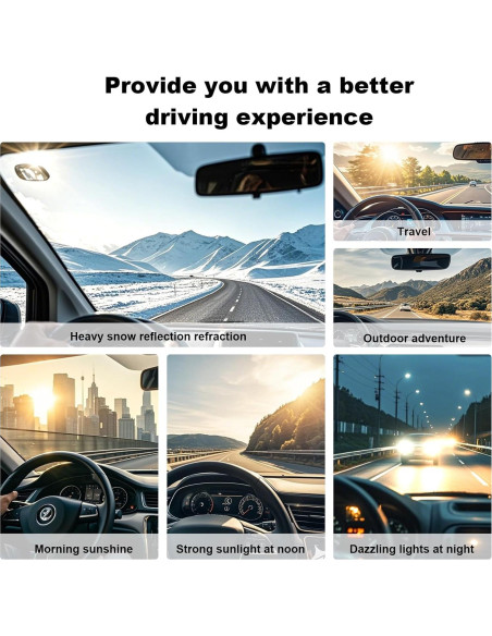 Extensor de Visera Solar LOMDC Z101 Anti-UV Polarizado 33x14.5cm