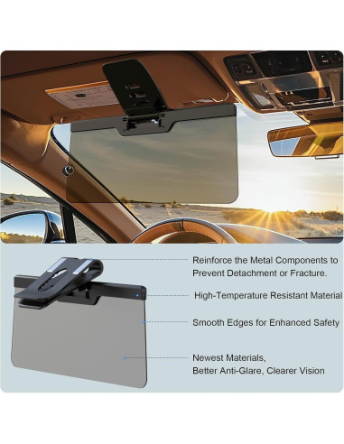 Extensor de Visera Solar LOMDC Z101 Anti-UV Polarizado 33x14.5cm