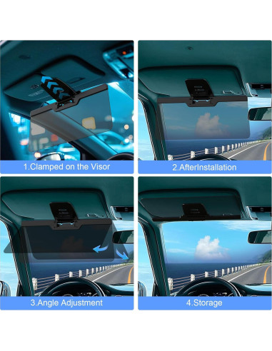 Extensor de Visera Solar LOMDC Z101 Anti-UV Polarizado 33x14.5cm