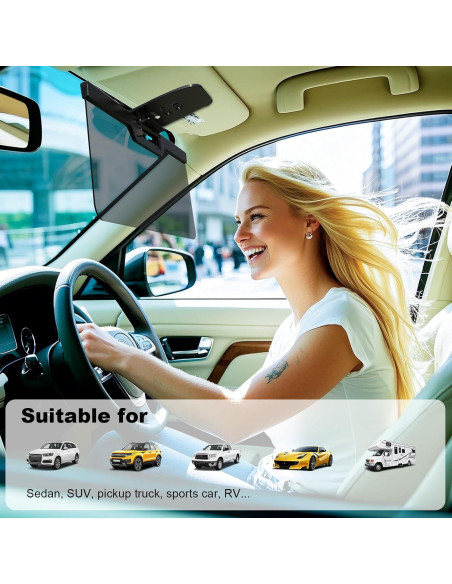 Extensor de Visera Solar LOMDC Z101 Anti-UV Polarizado 33x14.5cm