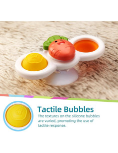 Juguetes de baño sensorial LiKee con ventosa para bebés 6+ meses 2