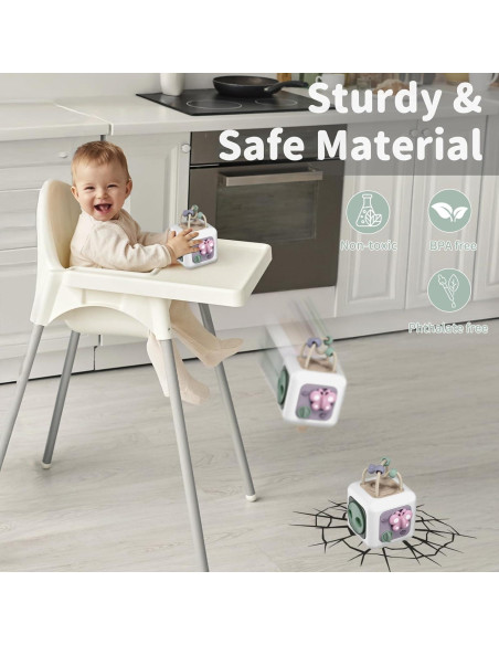 Cubo de Actividades Montessori SOCBTNSO para Bebés 6 meses+