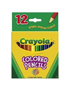 Lápices de Colores Crayola 12 Unidades Mitad de Longitud