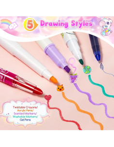 Conjunto de Marcadores Aromatizados CGBOOM 40 Piezas con Estuche 2