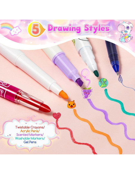 Conjunto de Marcadores Aromatizados CGBOOM 40 Piezas con Estuche