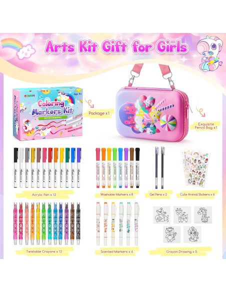 Conjunto de Marcadores Aromatizados CGBOOM 40 Piezas con Estuche