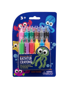 Crayones de Baño SCS Direct - 12 Colores No Tóxicos
