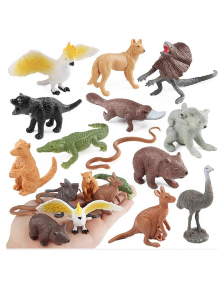 Conjunto de Figuras de Animales Australiana 12PCS OUKEYI