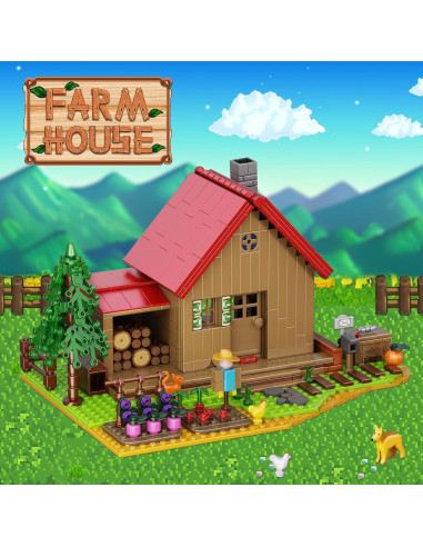 Juguete de Bloques de Construcción Tregoer Casa de Campo 766 Piezas