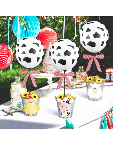 Centro de Mesa de Globos de Animales de Granja RimCereal